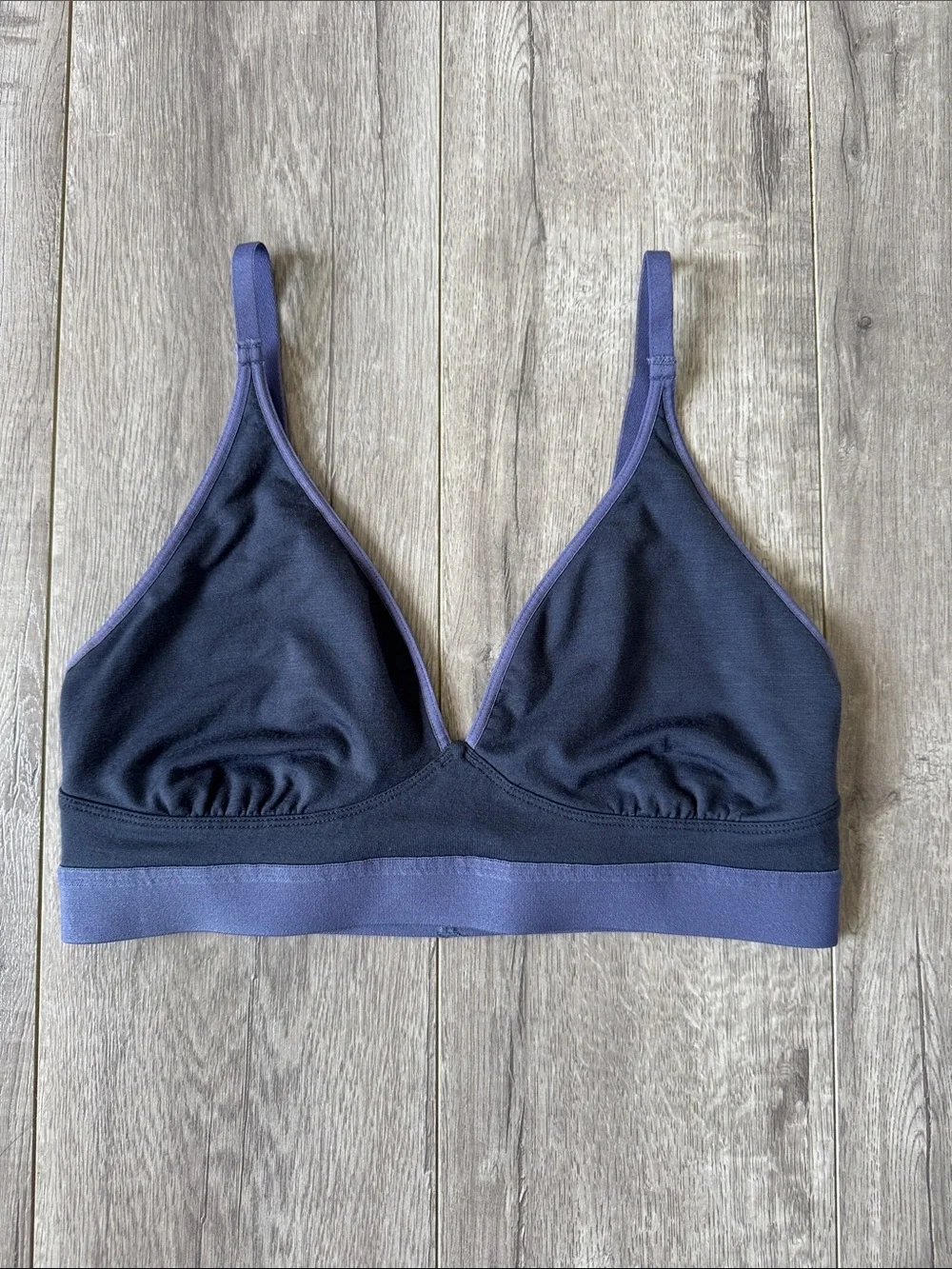 REI Co-op Merino Bralette Odyssey Gray Size Small Wool Blend Adjustable Straps